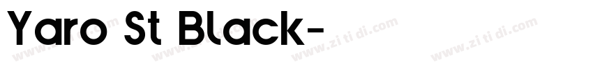 Yaro St Black字体转换